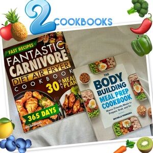 Fantastic Carnivore Diet Air Fryer and Body Building Meal Prep Cookbooks